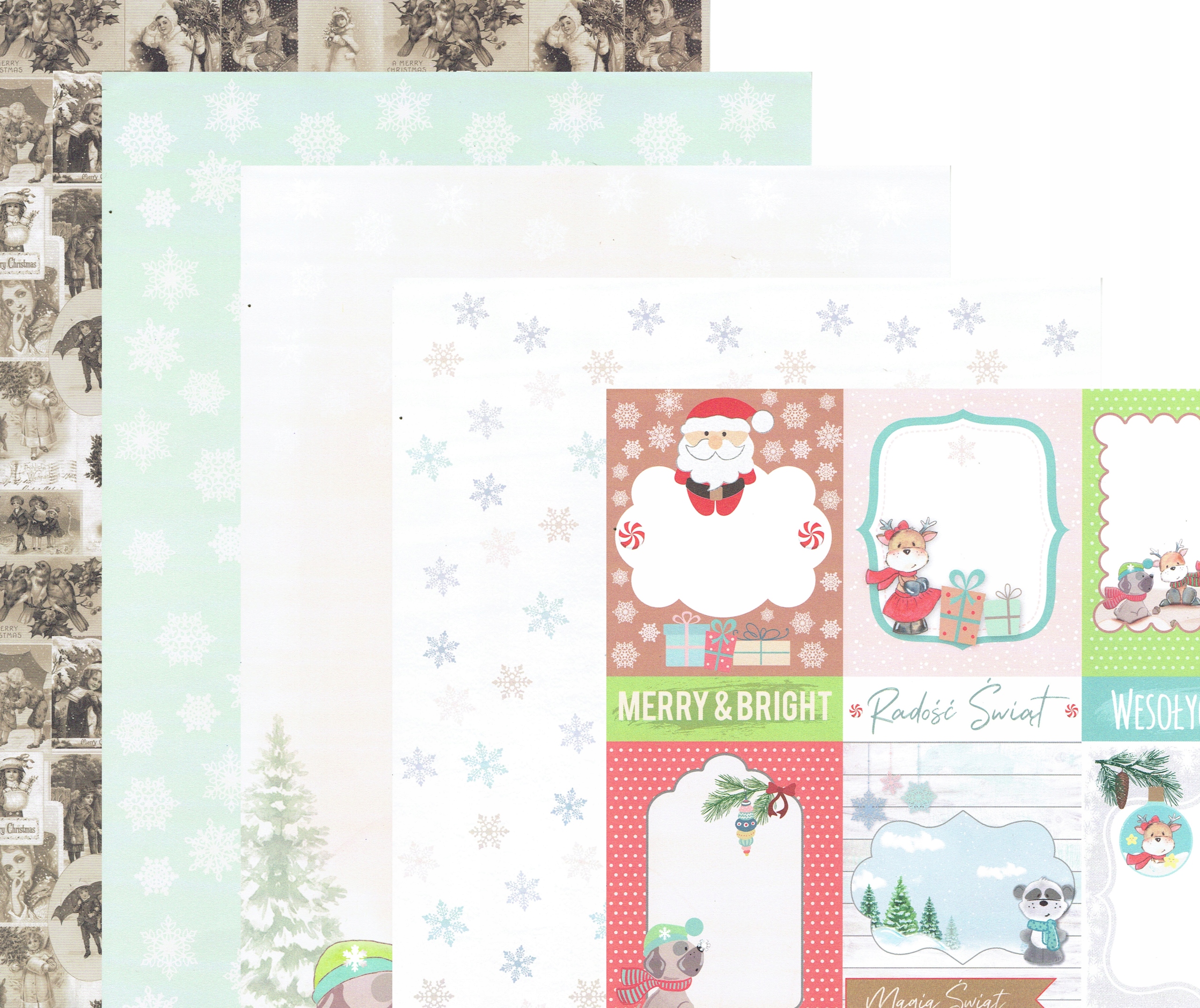 Papier do scrapbookingu A4 cm 5 ark nr 85