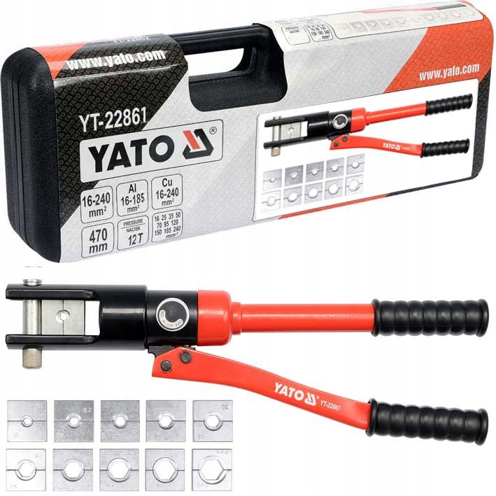 Yato Praska Zaciskarka końcówek kabli lin 16-240mm