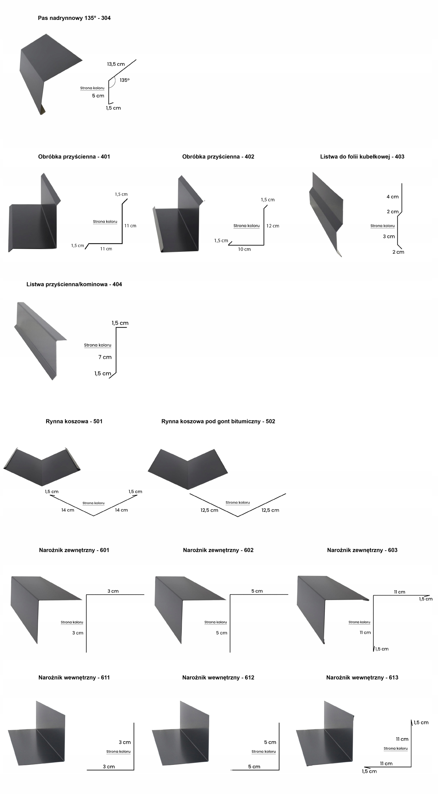 Pas Podrynnowy - 201 Grubość 0.5 mm