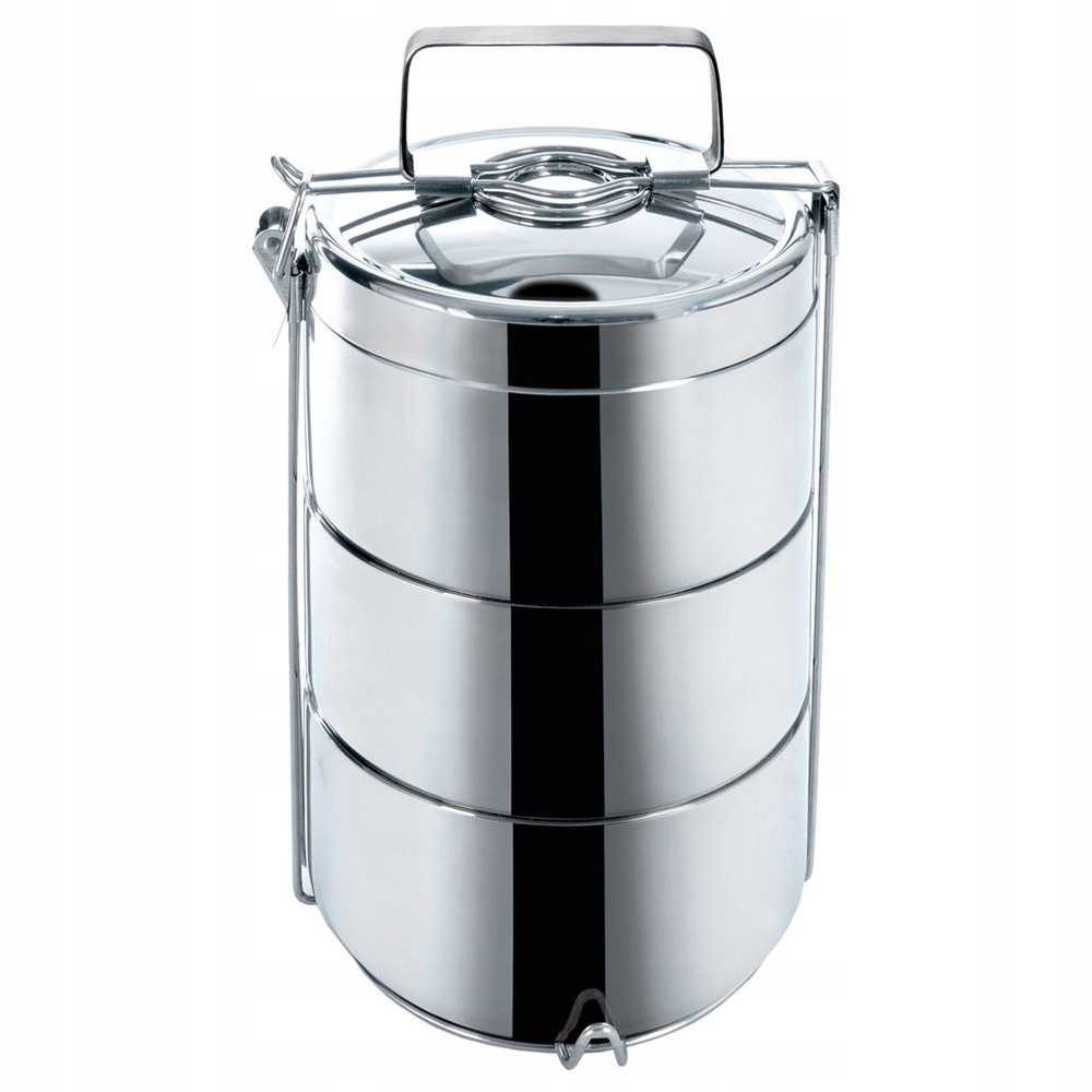 Menážka na oběd termická ocelová 3-úrovňová 3x900 ml