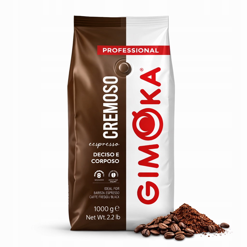 Levně Káva zrnková 1 kg Gimoka Cremoso Professional 1000 g