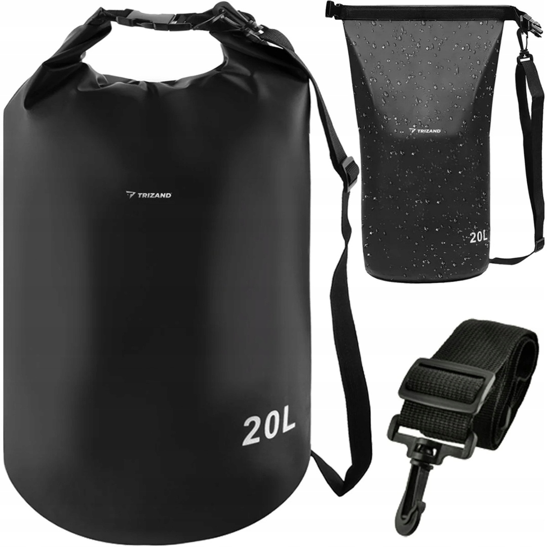 Worek Wodoszczelny 20L Trizand Torba Dry Bag na Kajak na Plażę Pvc 500D