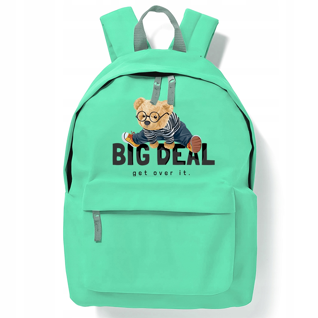 Mátový Batoh pro děti do školy na posilovnu Get Over Big Deal Zajímavé Vzhled