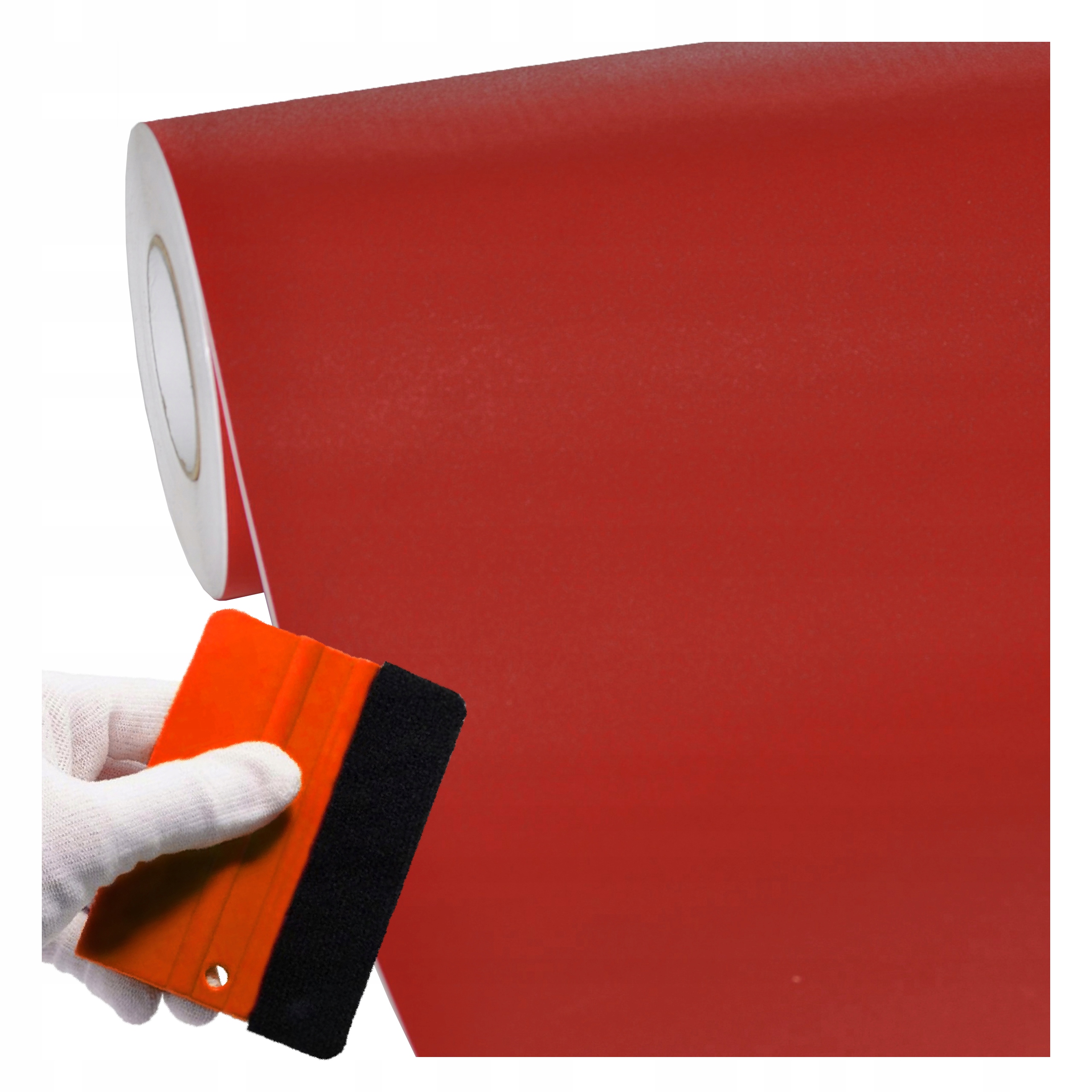 Nábytková dýha Samolepicí 122 x 400 cm Dveře Pracovní deska Tlustá struktura Červená