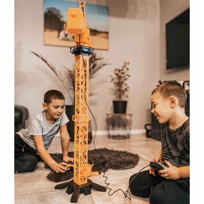 ŻURAW ZDALNIE STEROWANY 103 CM + AKCESORIA WOOPIE DŹWIG CIĘŻARÓWKA KOPARKA Płeć chłopcy