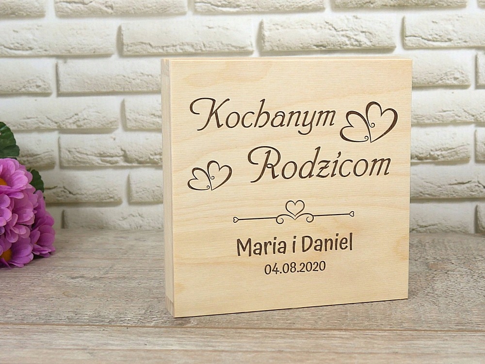 Prośba o Błogosławieństwo dla Rodziców Zaproszenia Kształt kwadratowy