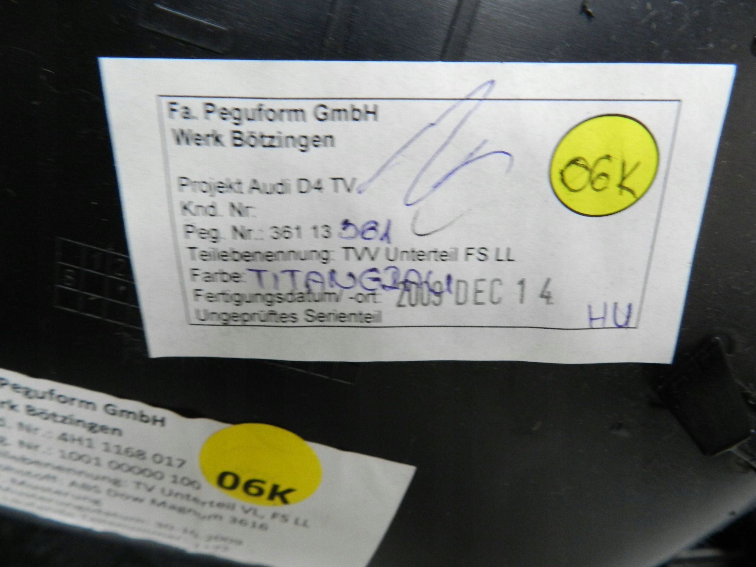 Audi A8 S8 D4 4H side door left front 4H11168017