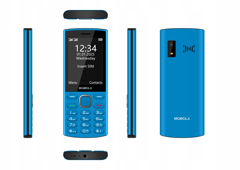 Mobil Mobiola MB4280 4G, modrá MB4280BLE-MD51