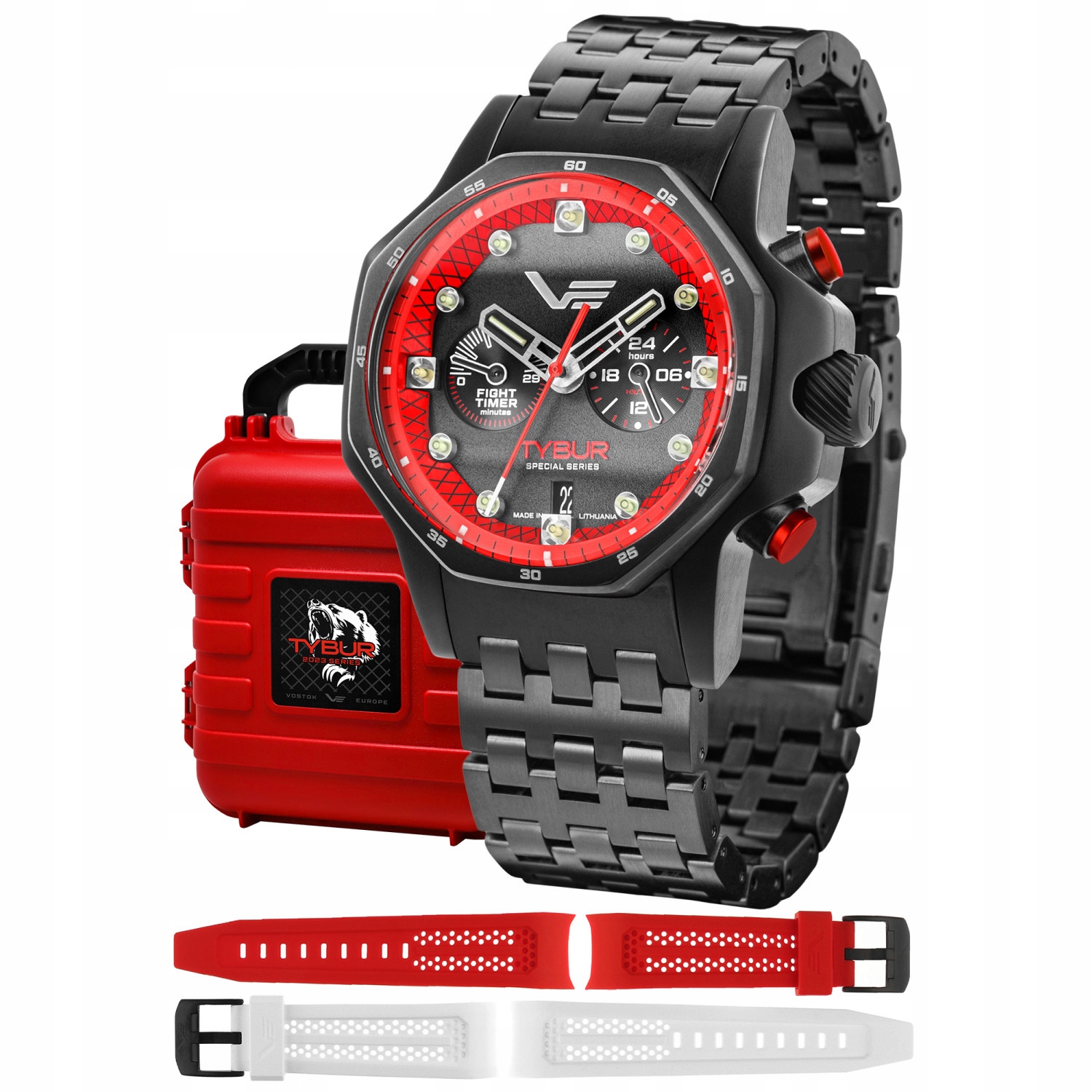 Pánské Hodinky Vostok Europe VK64-640C470B, černý náramek