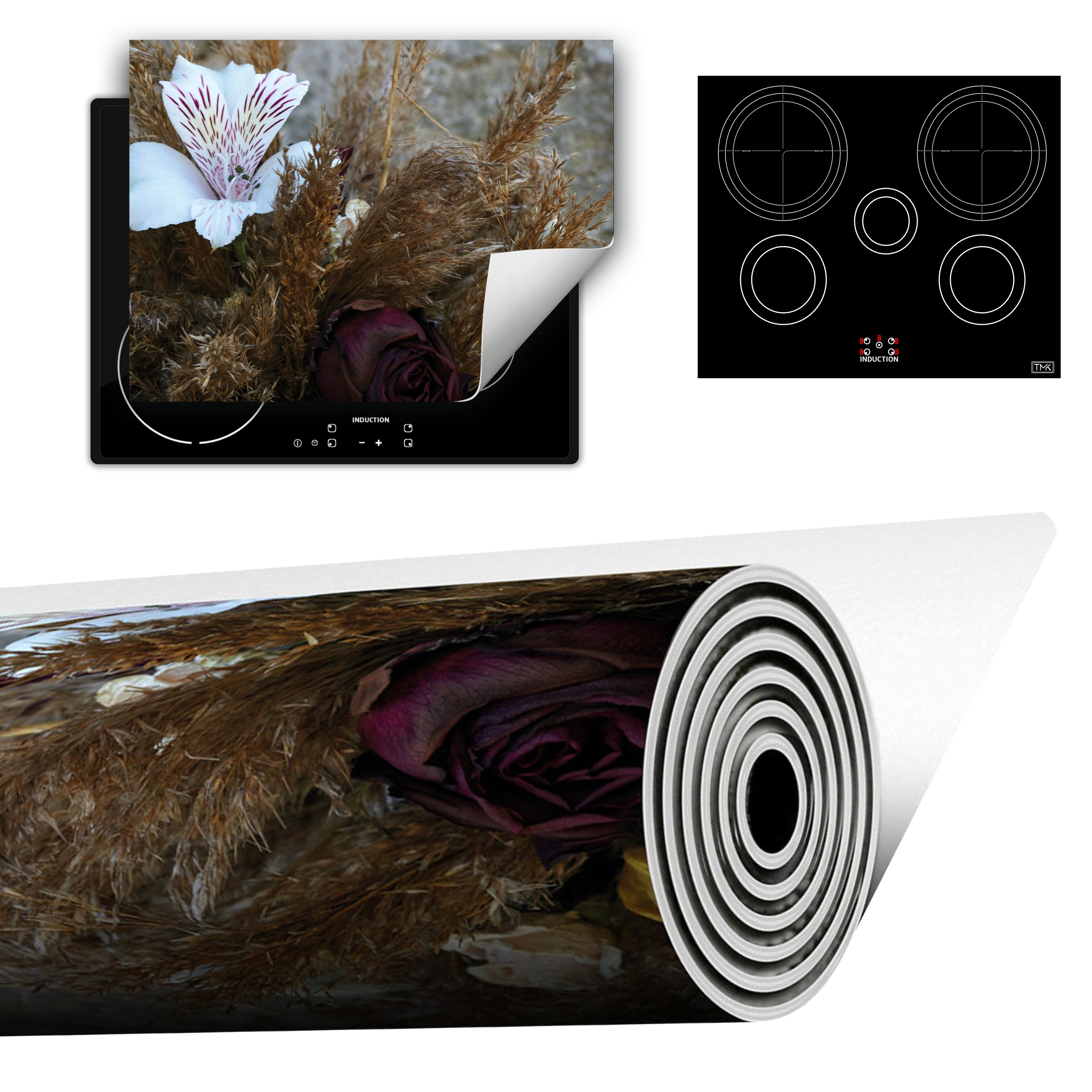 Vinylová Podložka Do Kuchyně Více Místa 70x52 květy