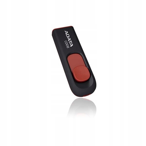 Adata C008 Classic 64 Gb Pendrive +24MB/s Black