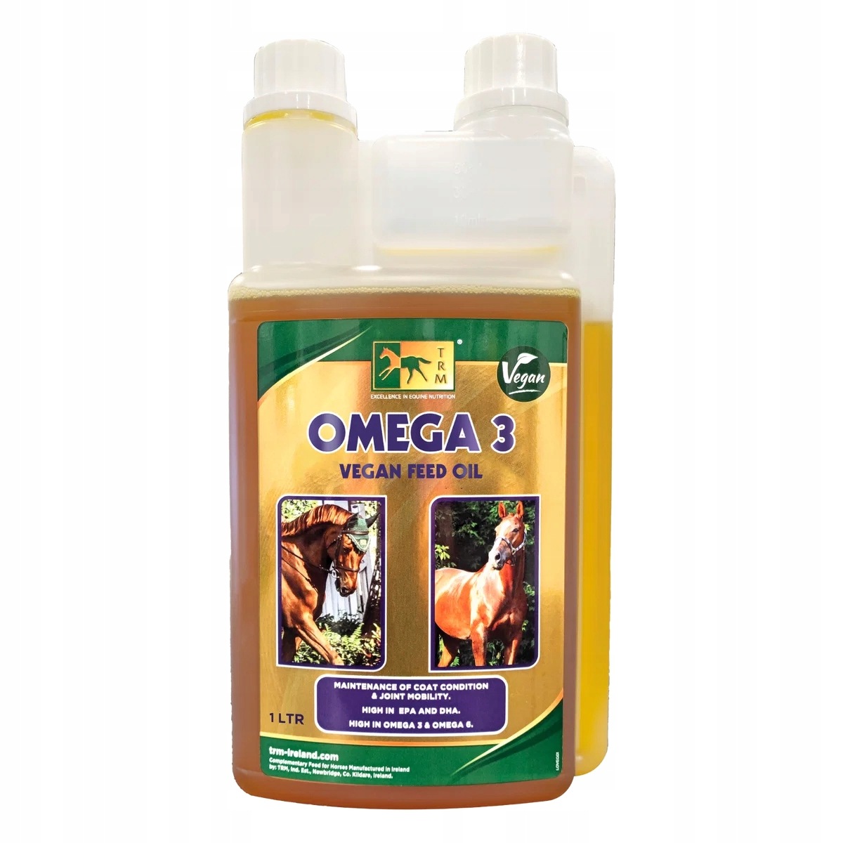 Trm Omega 3 olej omega 3 i 6 na sierść skórę i stawy dla koni horse 1L