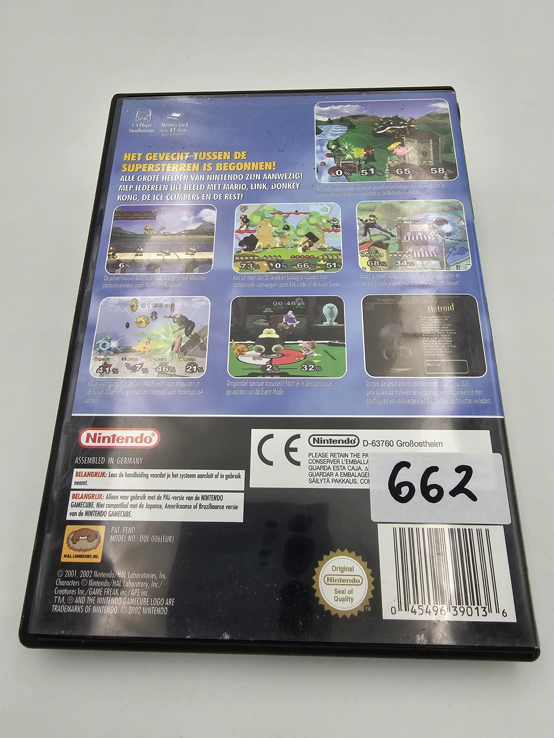 NINTENDO GAMECUBE SUPER SMASH BROS MELEE EAN (GTIN) 045496960070