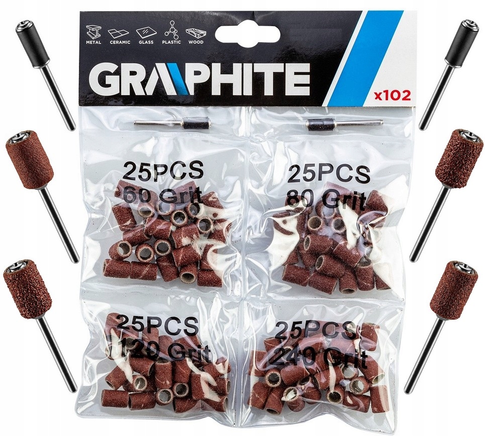 

Taśmy szlifierskie 6,3 mm K60-K240 3,2 mm 100szt