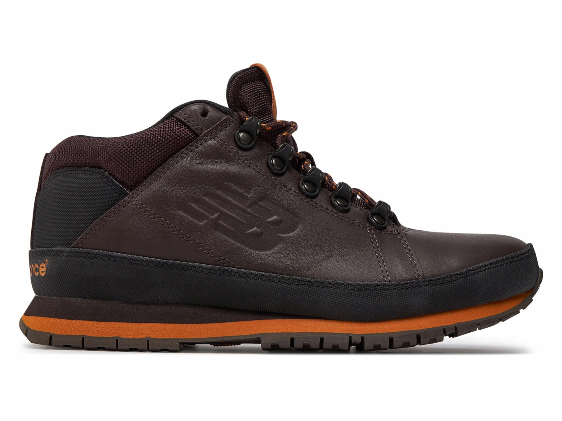 Pánské boty New Balance H754BY kožené podzimní boty hnědé 46,5