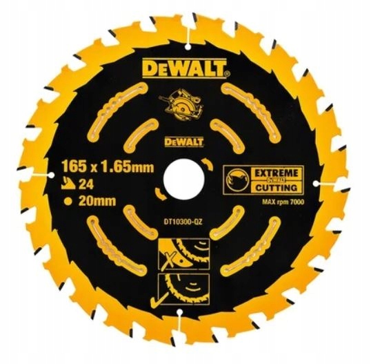 

Tarcza do drewna 165 mm Extreme DT10300 DeWalt