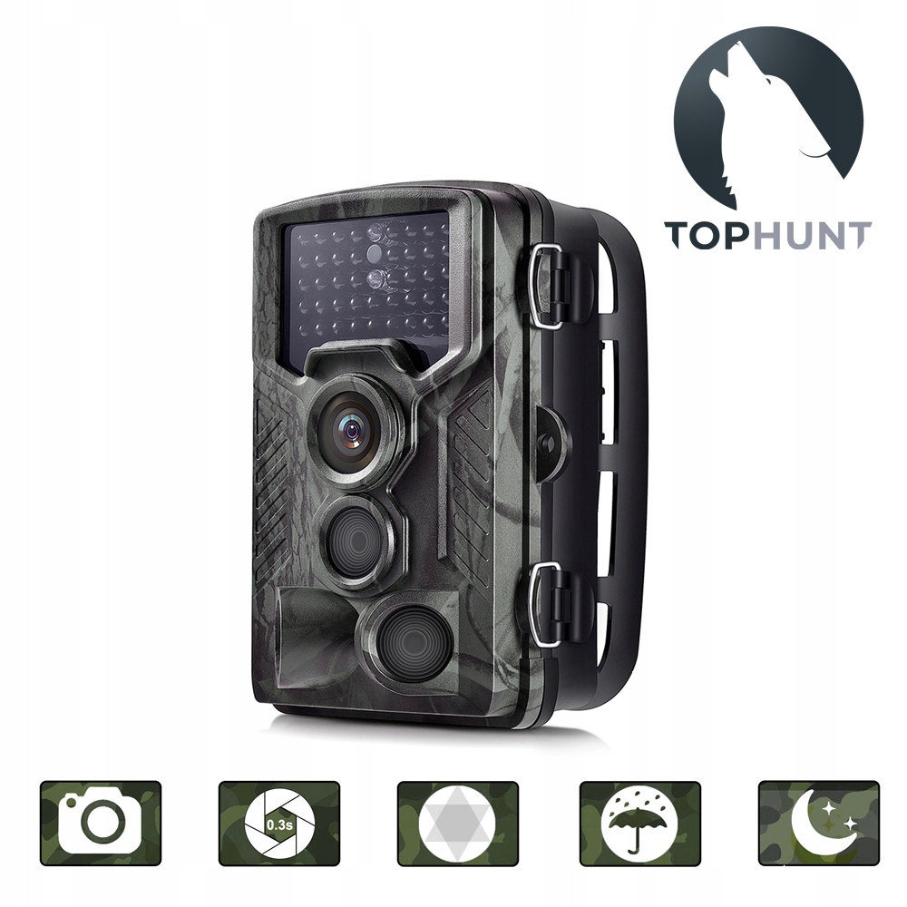 Kamera Leśna TOPHUNT FOTOPUŁAPKA FHD POLSKI 42xIR Marka TOPHUNT