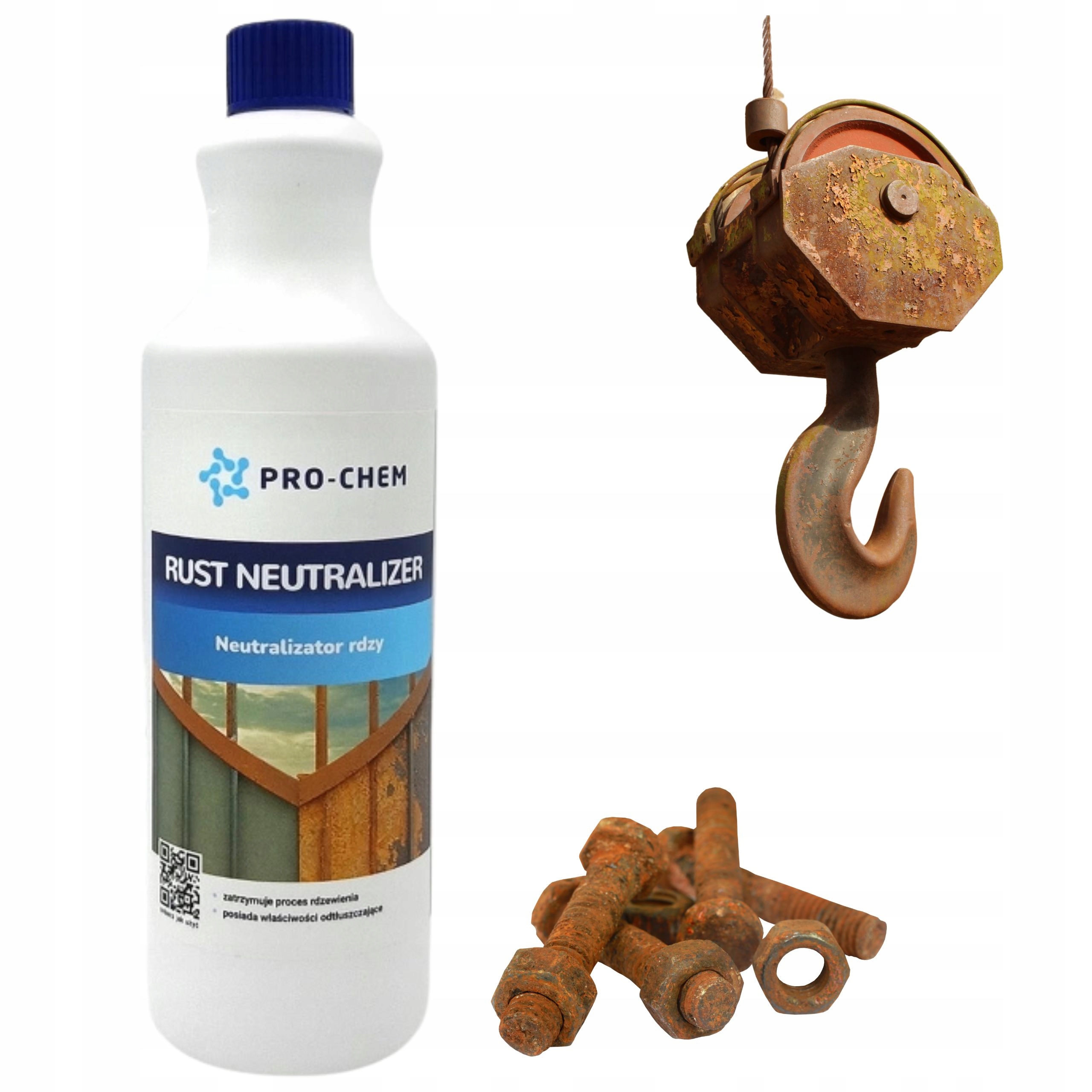 Odrdzewiacz Do Metalu Neutralizator Rdzy. Rust Neutralizer 1L Pro-chem