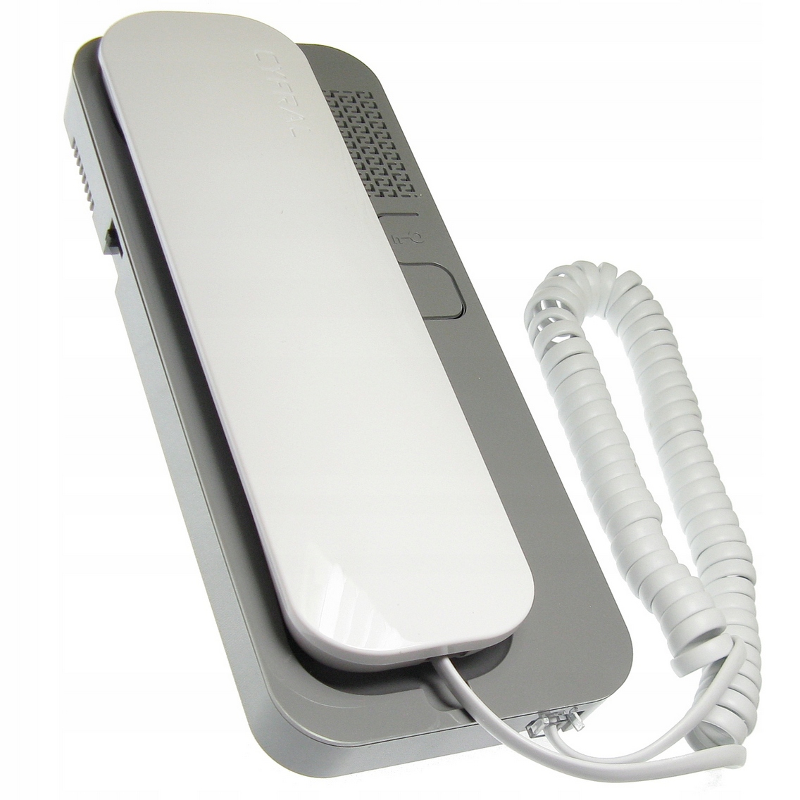 Unifon Domofon Cyfral Smart Analogowy 2-ŻYŁOWY Biało-szary