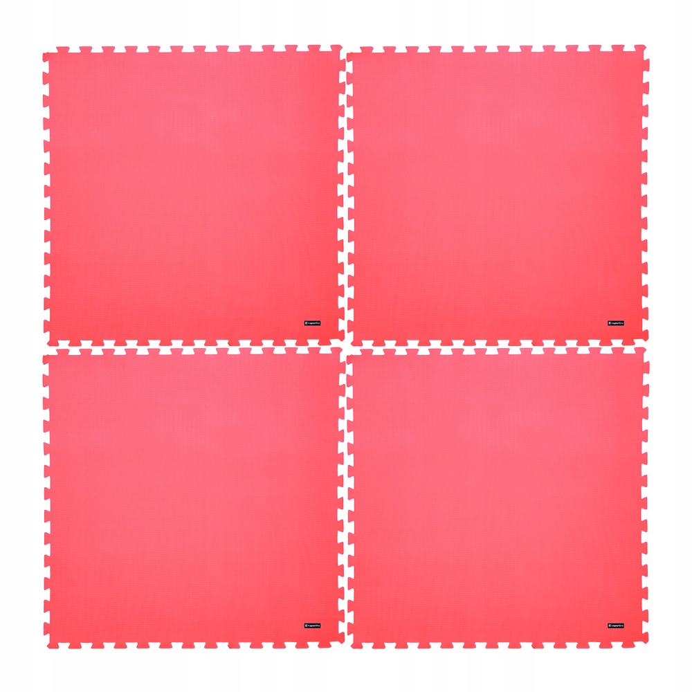 Mata Fitness inSPORTline Puzzle 200x200x1 Czerwona