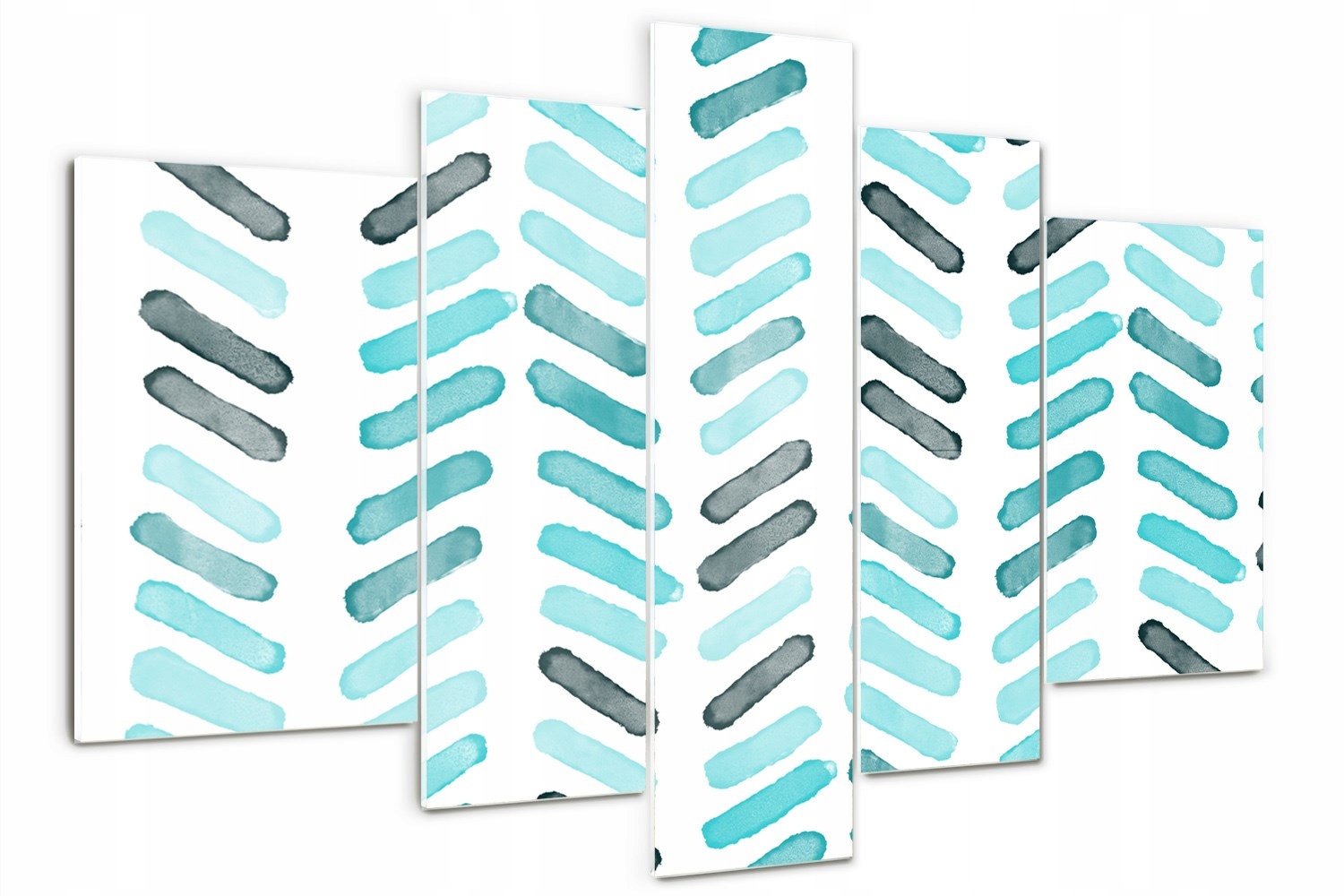 

Obraz szklany tryptyk Niebieska jodełka