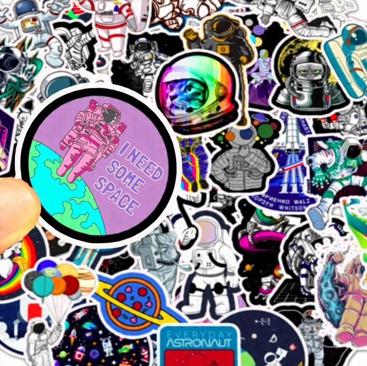 

Wlepy Sticker Bomb Naklejki MIX Astronauta 50 szt