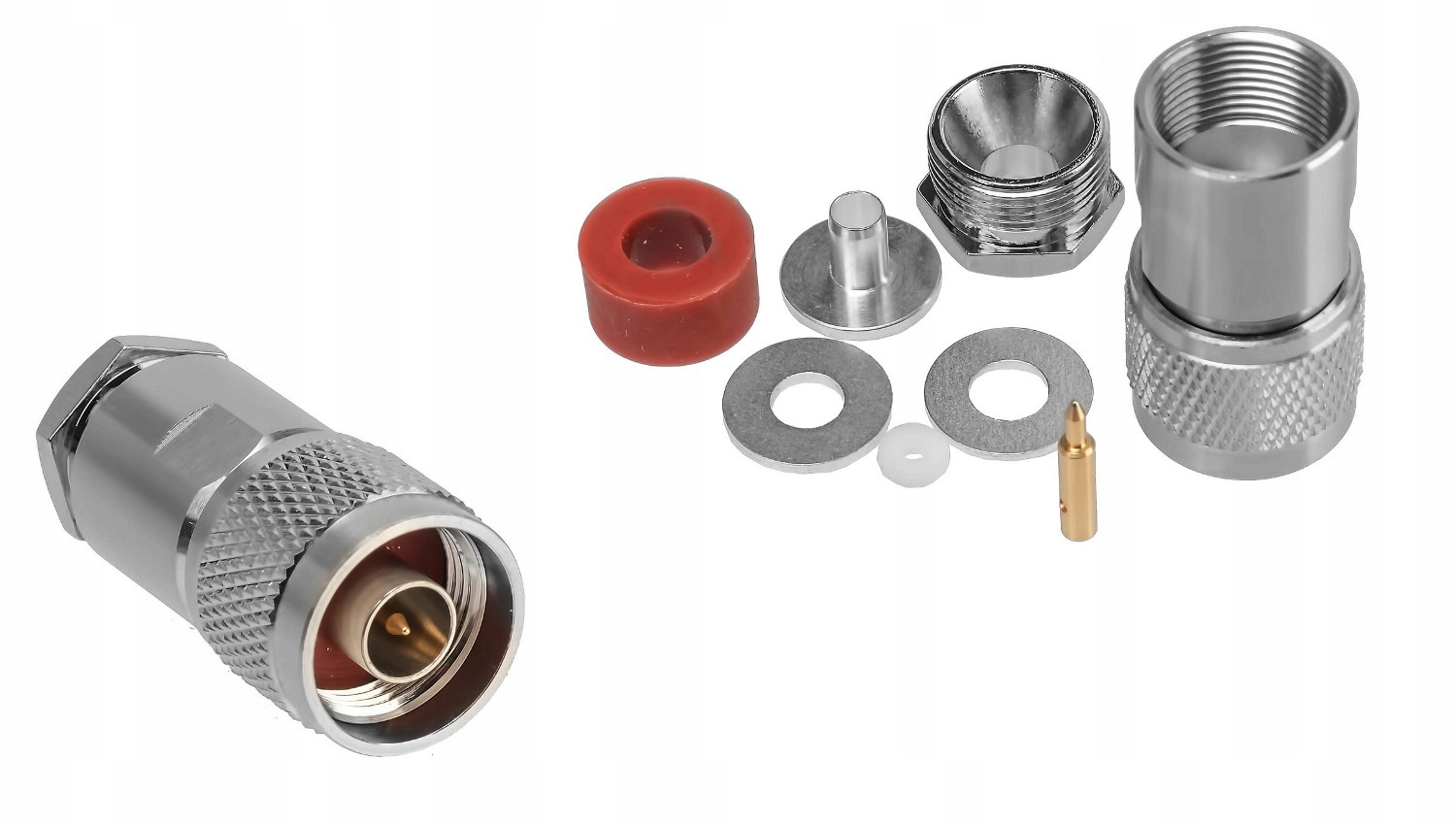 

Wtyk N Skręcany na RG-213 RF-10 H-1000 PTFE/Gold