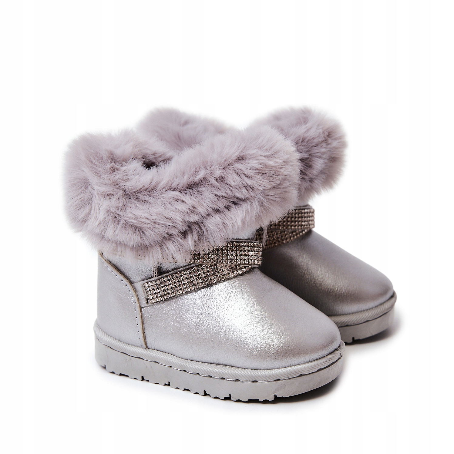 

Śniegowce Botki Dziecięce Z Cyrkoniami Srebrne 23