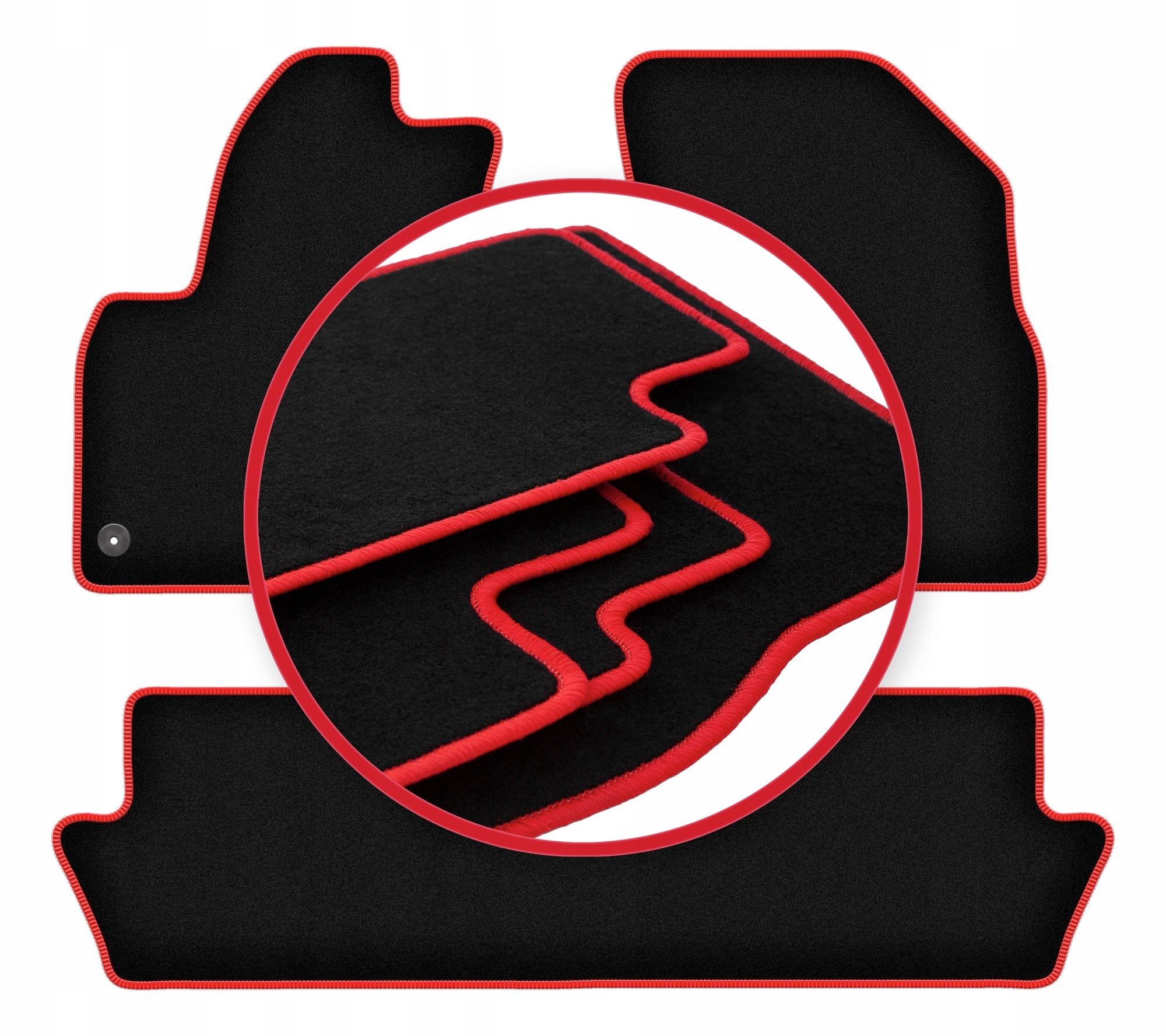 Automobilové velurové koberce Lux pro Citroen C4 Picasso I minivan (2006-201