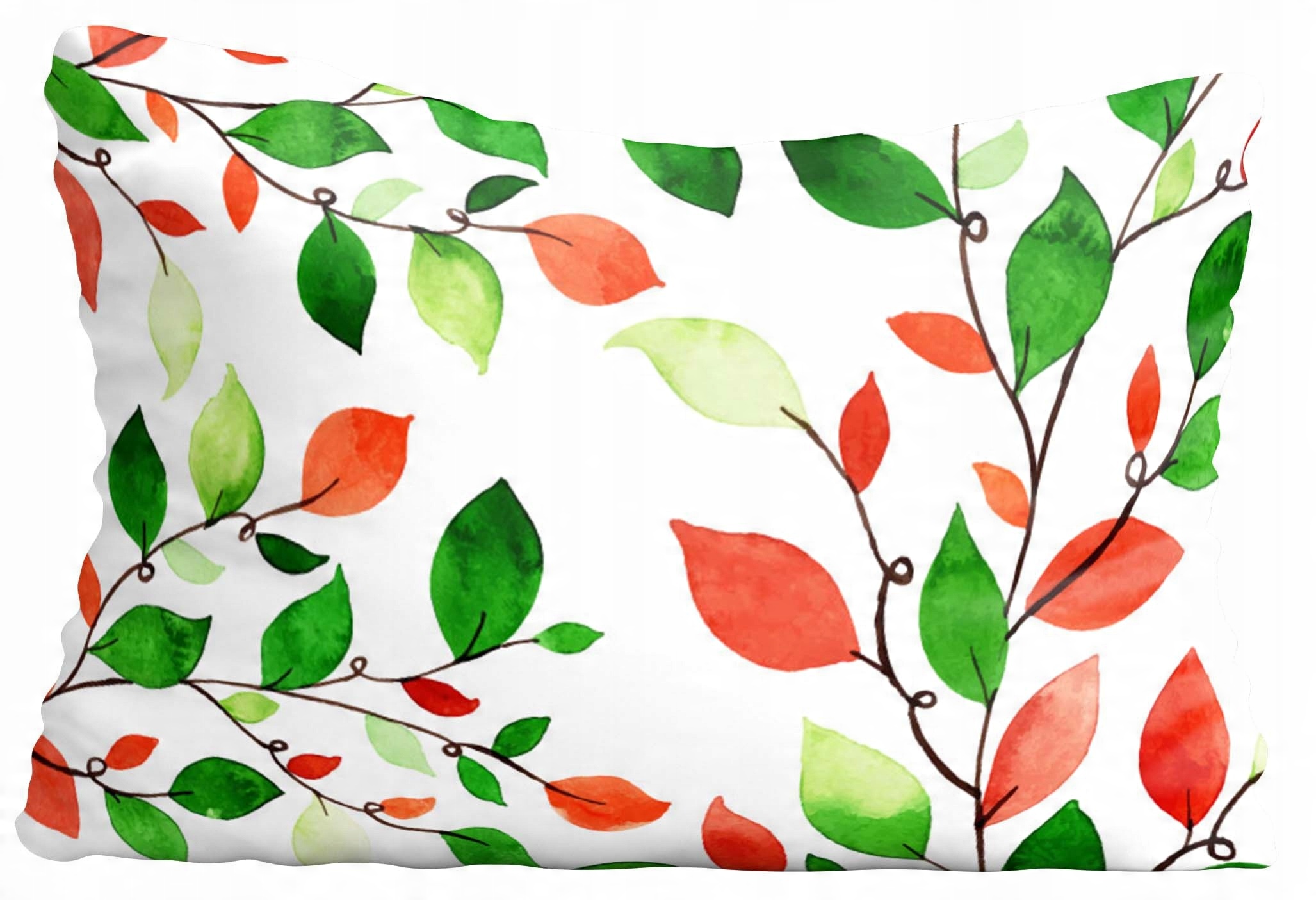 

Poszewka na poduszke listki zielone 40x60cm 3101