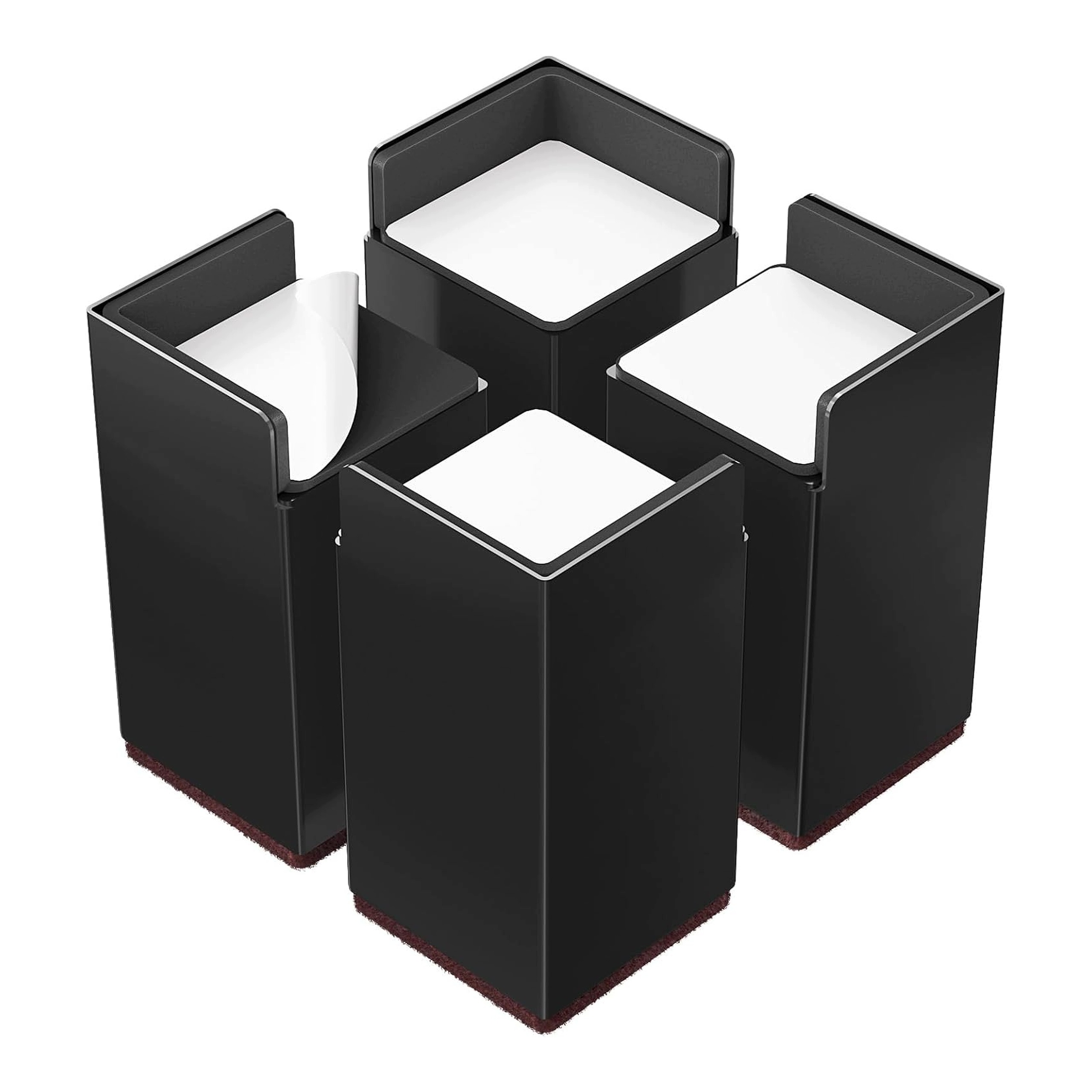 Zvýšení nábytku 10 cm x 4 nastavitelné protiskluzové nohy velké