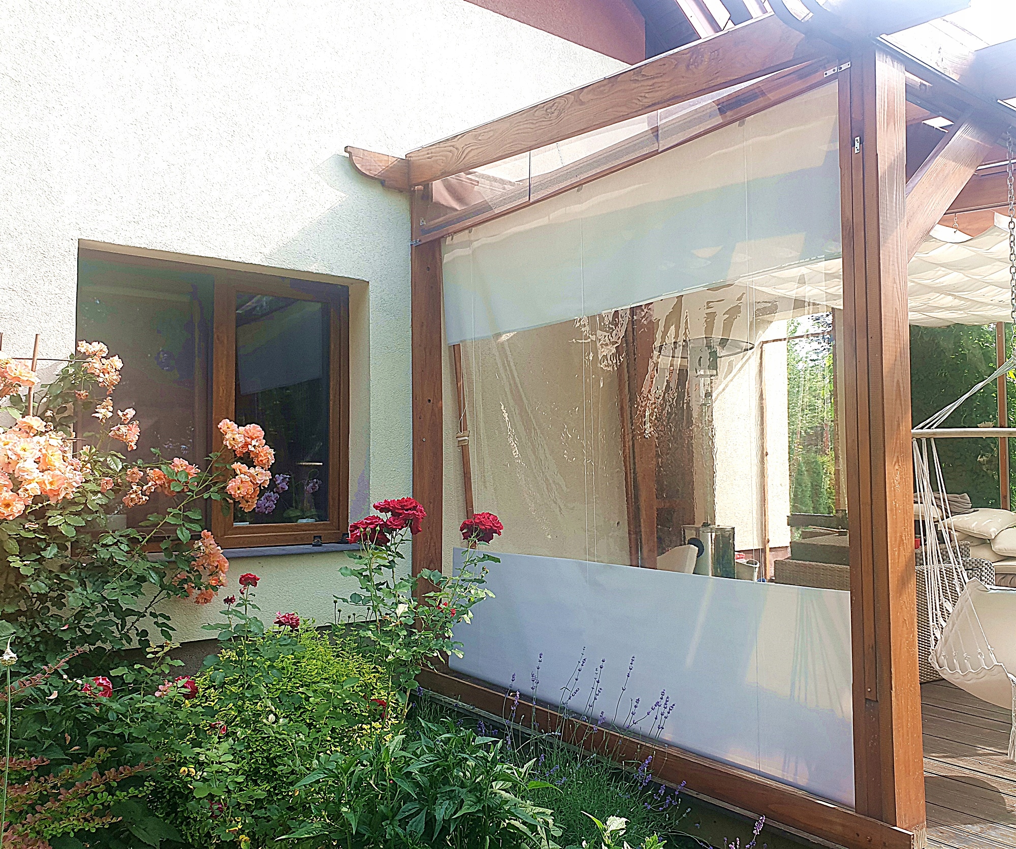 ROLETA NA BALKON TARAS ALTANĘ DO PERGOLI OSŁONA FOLIA SCREEN 50-99/200cm