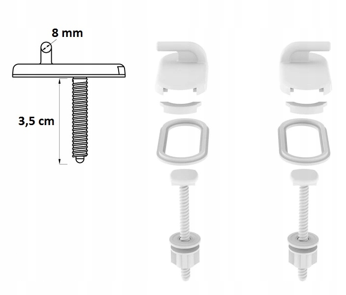 Deska sedesowa biała polipropylen do MITO Merida Kaskada Eko , Cersanit K EAN (GTIN) 5902115704062
