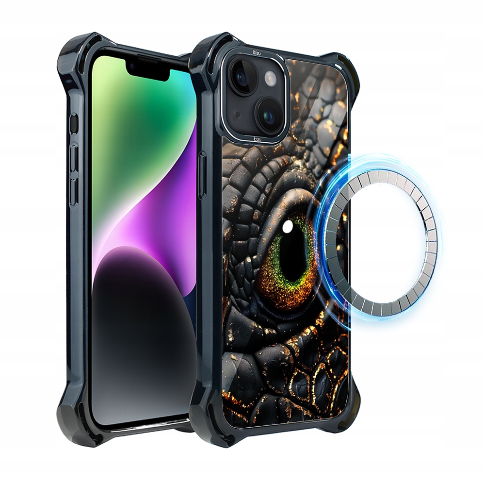 Pouzdro Ibizu DropGuard Ultra iPhone 14 Plus s MagSafe, Amber Dragon