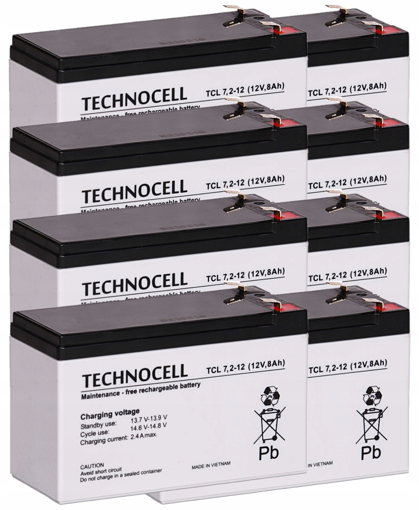 RBC12 Rbc 12 #12 Zestaw Akumulatorów Pakiet Baterii Ups Apc 8x Tcl 7,2-12