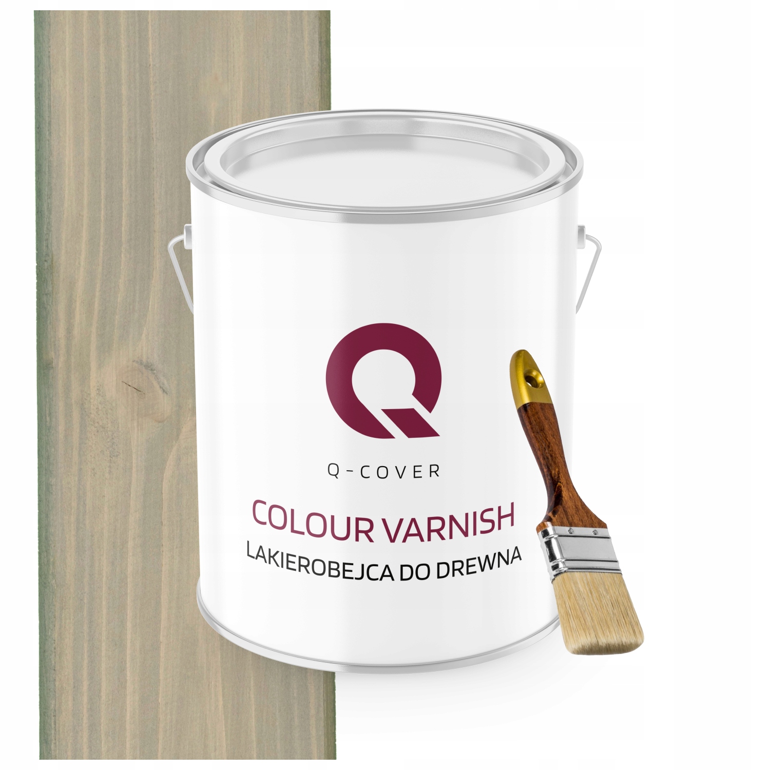 Lakovník Na Dřevěné Prvky 3V1 Šedý Světlý Satén 2,5L Dárek