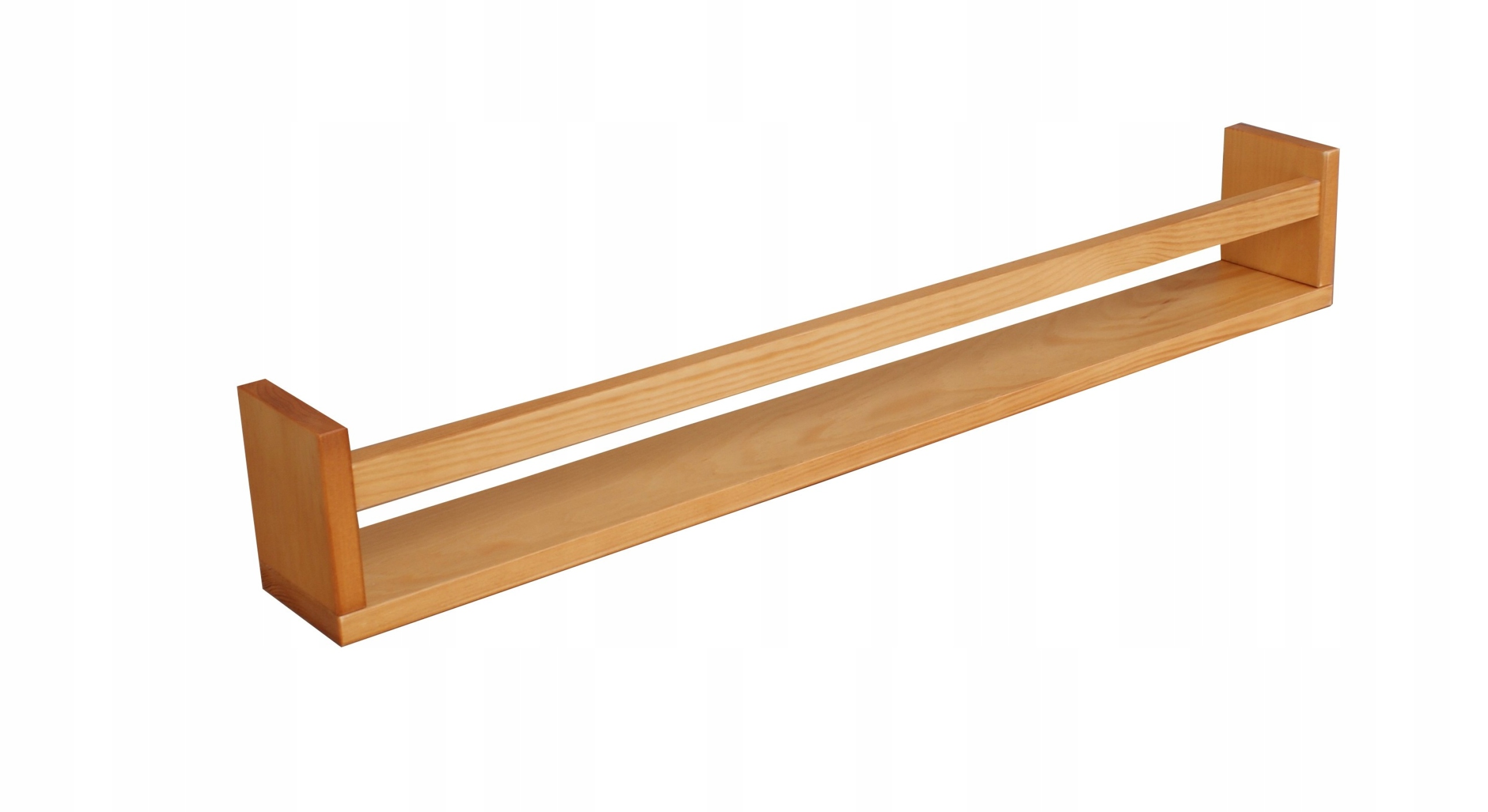 PÓŁKA WISZĄCA NA KSIĄŻKI DREWNIANA DŁUGA olcha Marka Metdrew