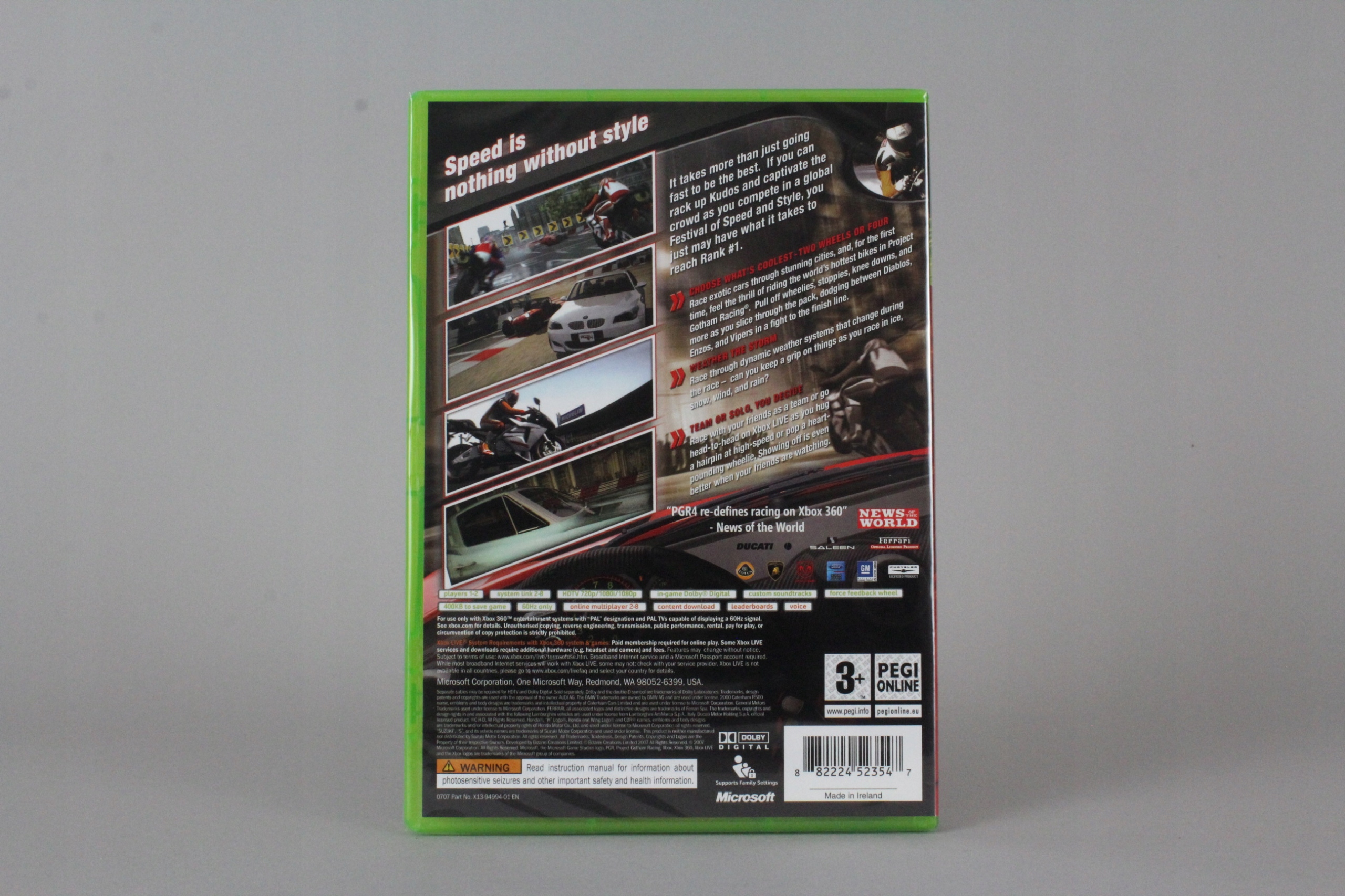 PROJECT GOTHAM RACING 4 PGR PL XBOX360 Producent Xbox Game Studios / Microsoft Studios