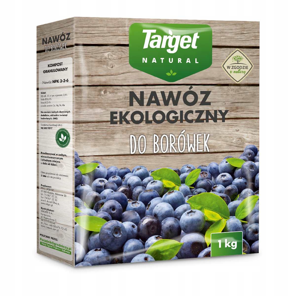 

Nawóz Ekologiczny do Borówek 1kg Target