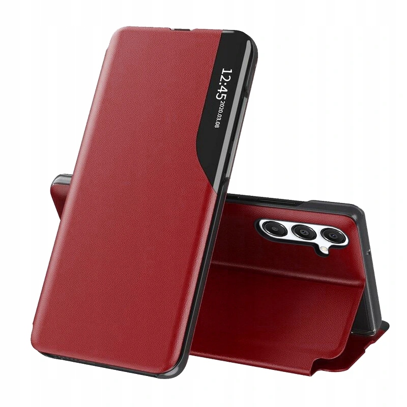 Techsuit etui książkowe z serii eFold do Samsung Galaxy S25 Fe czerwone