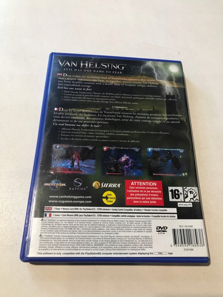 VAN HELSING PS2 Producent Activision Blizzard