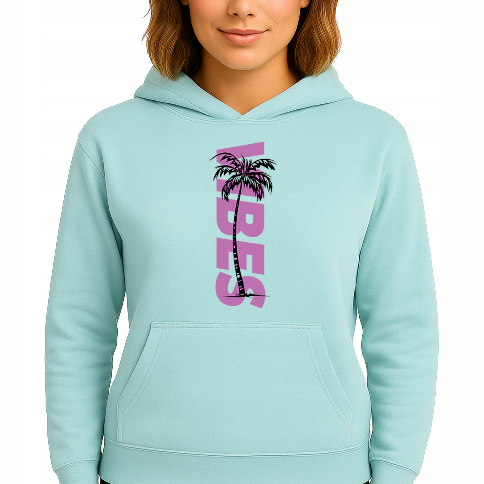 Mikina Mátová Hoodie S Kapucí Bavlněná Módní Vibes Velikost M