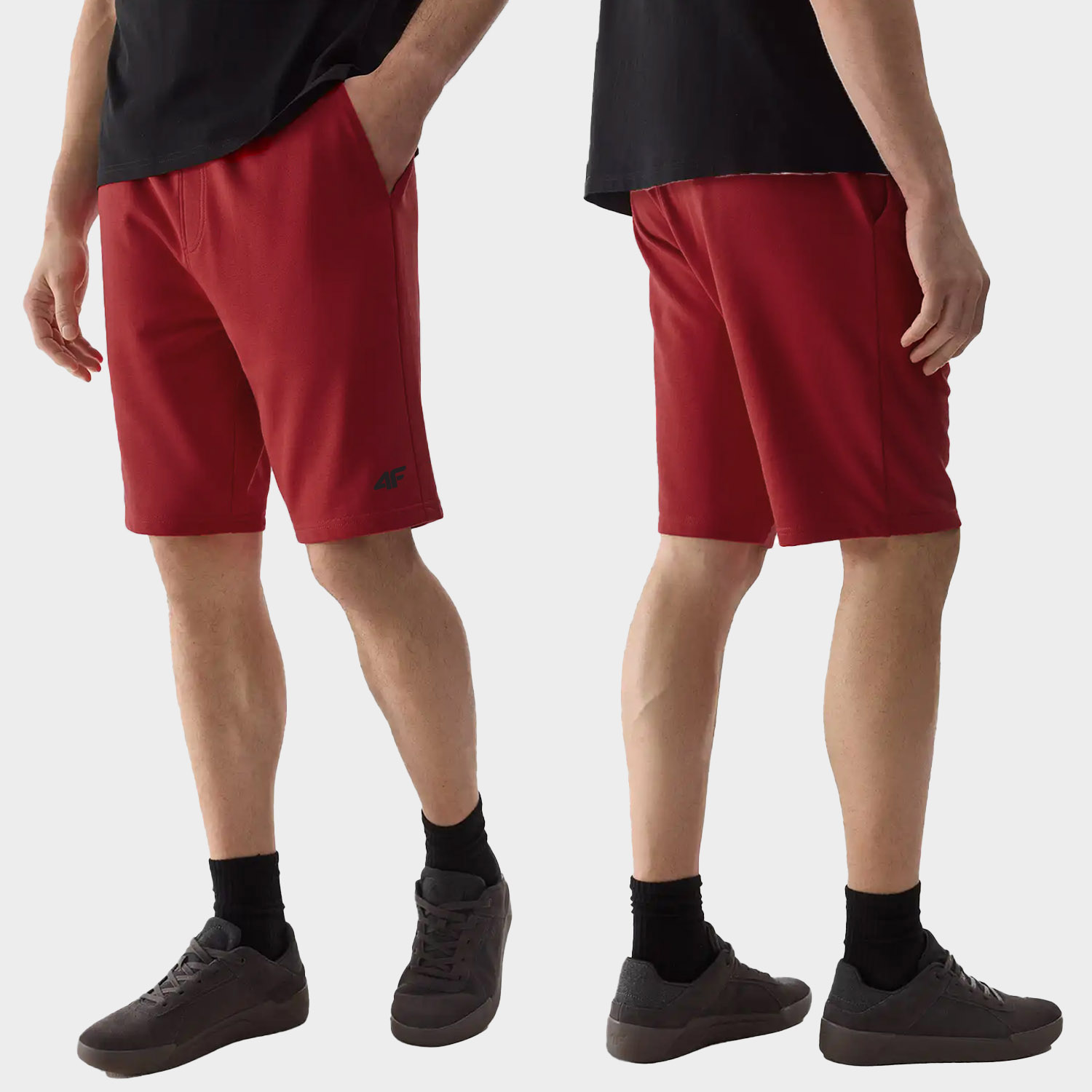 KRÓTKIE SPODENKI MĘSKIE 4F BAWEŁNIANE SPORTOWE DRESOWE LIMITOWANA Rozmiar L