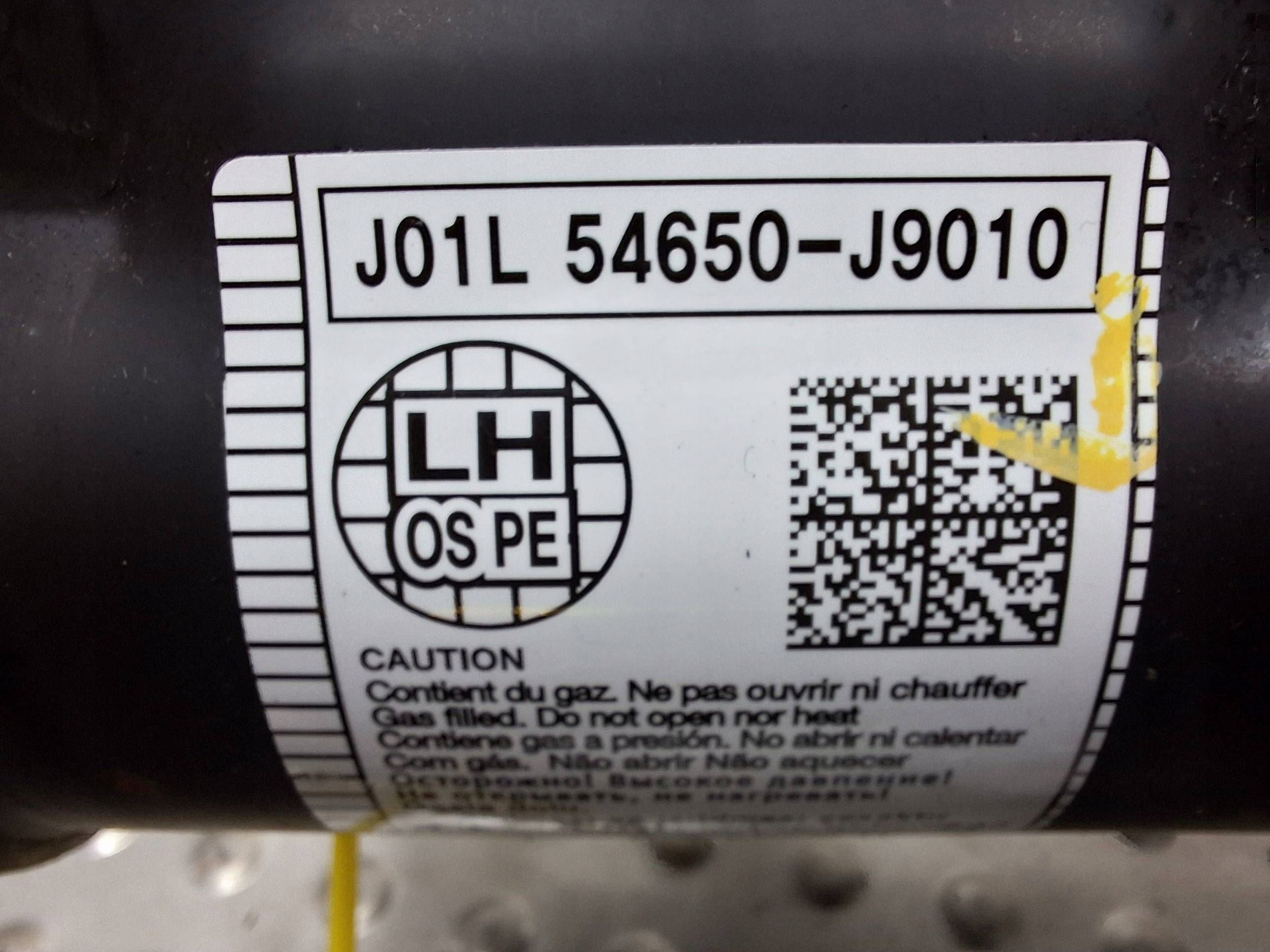 shock absorber left front HYUNDAI KONA and 17-23 54650-J9010