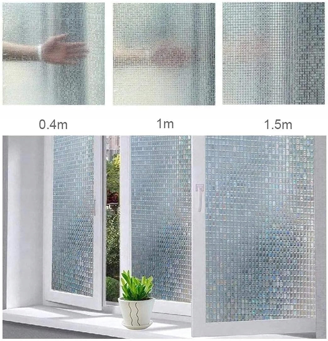 FOLIA NA SZYBĘ OKIENNA ŁAZIENKOWA PRYSZNIC CHRONIĄCA PRYWATNOŚĆ 45*100cm Długość (cm) 100 cm