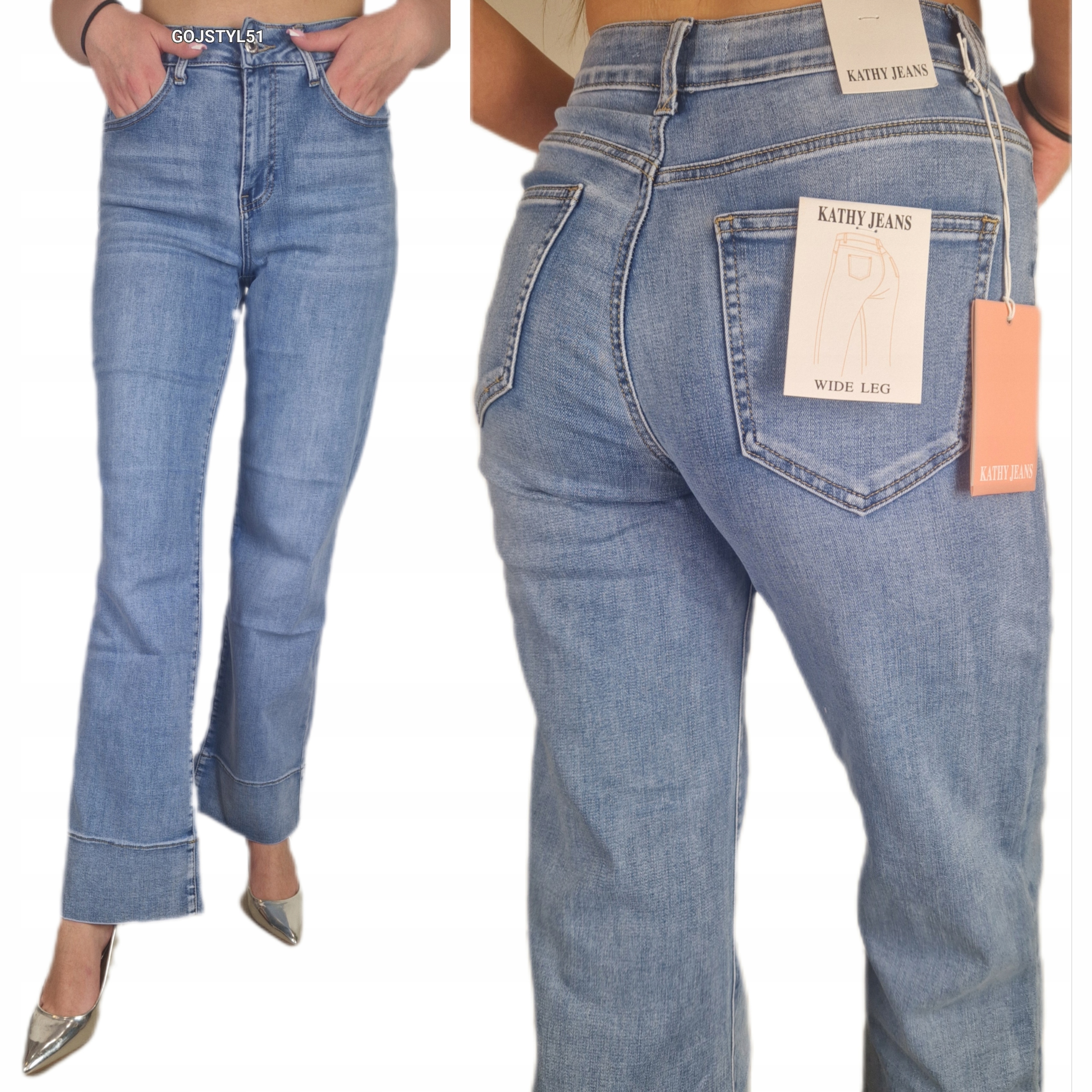 Dámské klasické modelovací džínové kalhoty