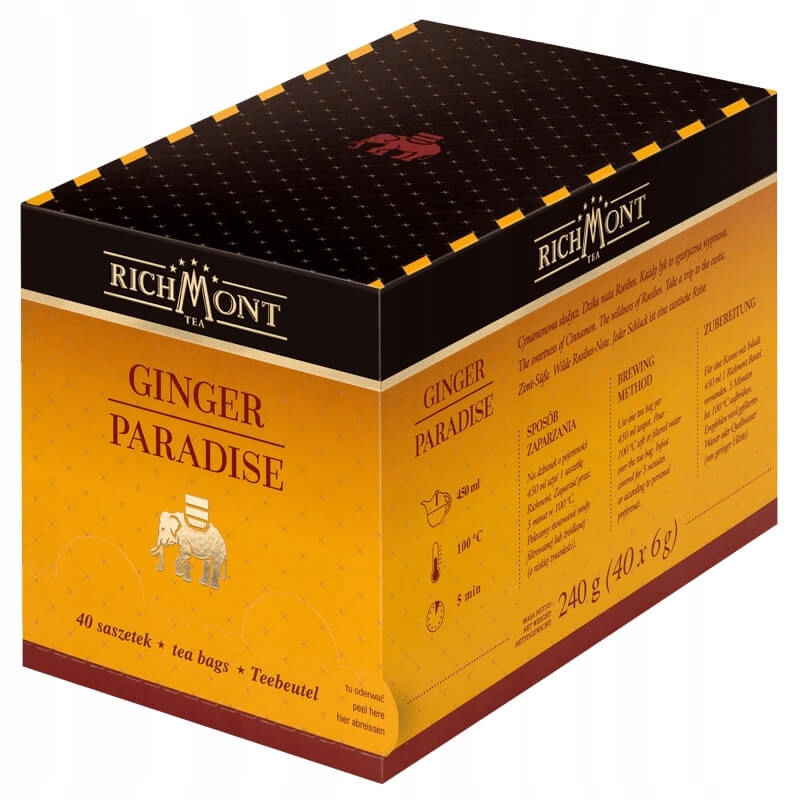 Richmont Ginger Paradise 40x6g imbir, ananas i trawa cytrynowa