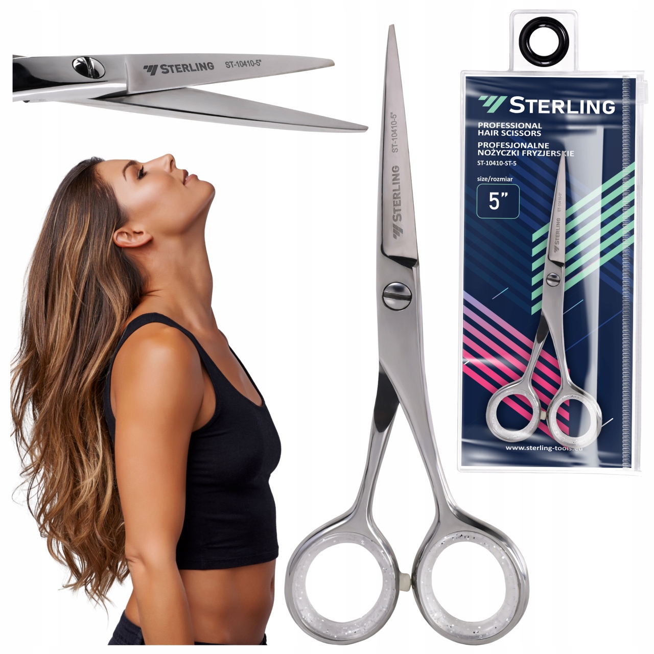 Profesionální Kadeřnické Nůžky Nerezová Ocel 5'' Sterling