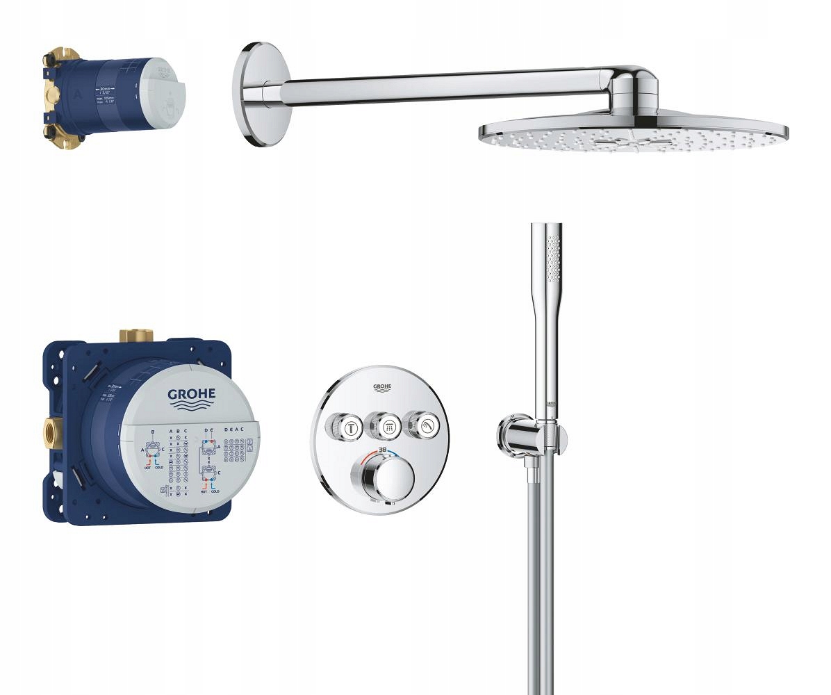 Podtynkowy zestaw prysznicowy Grohe SmartControl Vitalio SmartActive 310