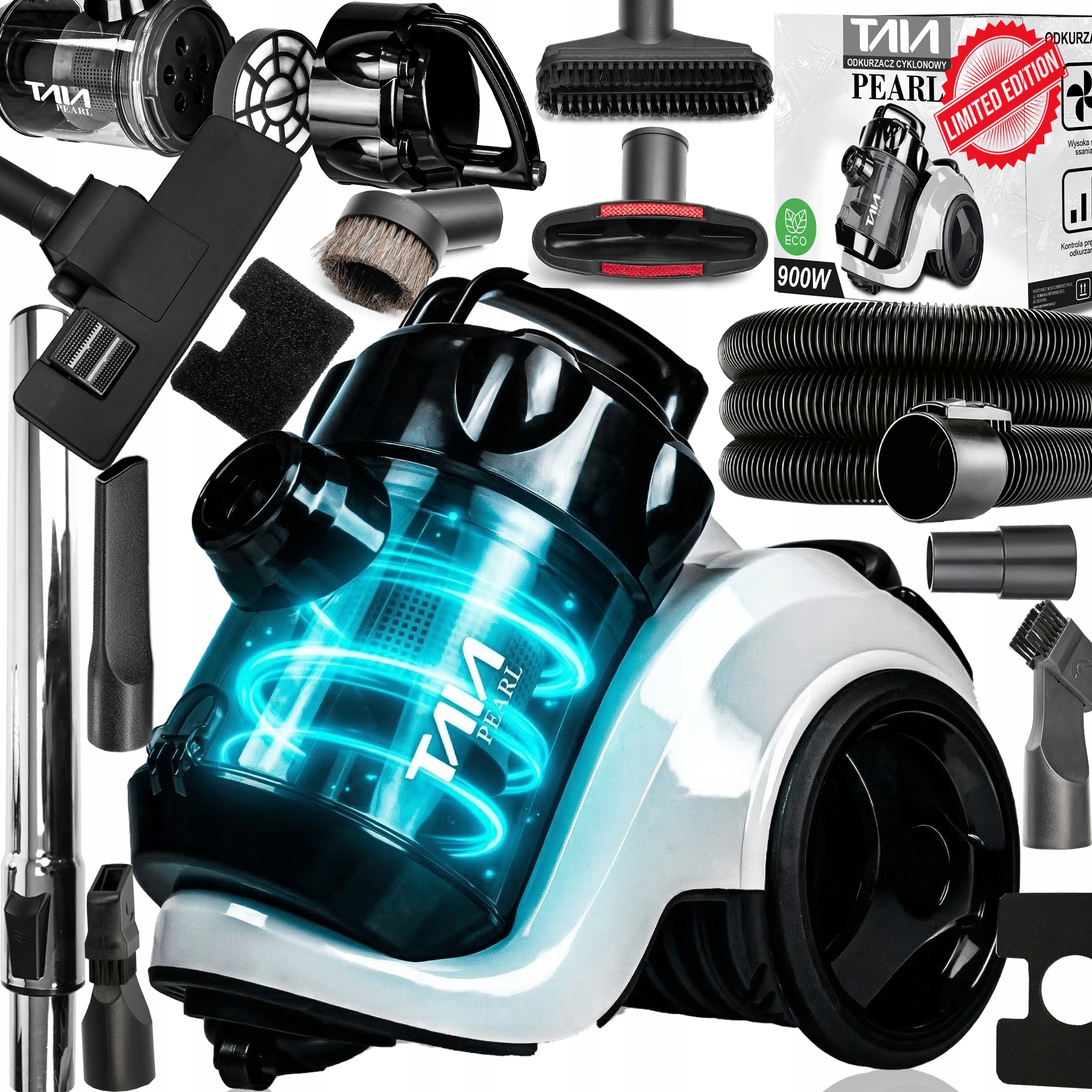 Odkurzacz Cyklonowy Bezworkowy Filtr Hepa Taia Peral Limited Edition Thermo